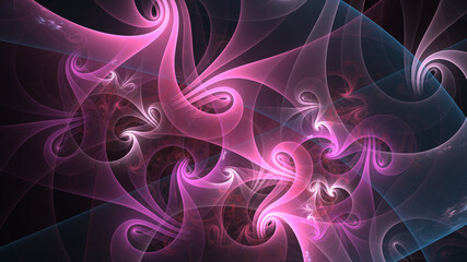 Beautiful abstract background for art projects, cards, business, posters. 3D illustration, computer-generated fractal