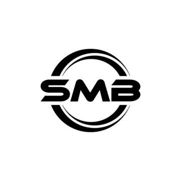 SMB letter logo design with white background in illustrator, vector logo modern alphabet font overlap style. calligraphy designs for logo, Poster, Invitation, etc.	