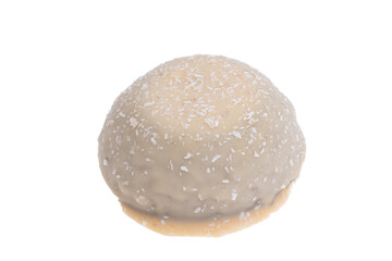 biscuit in white glaze isolated
