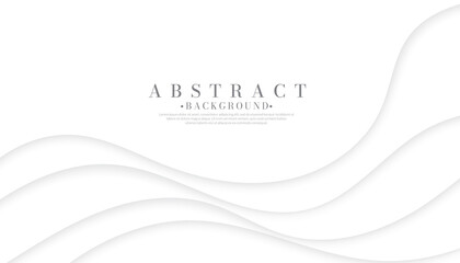 Gray silver wave abstract background. Modern curve line horizontal pattern template wallpaper. Vector illustration.