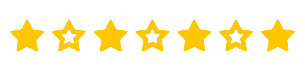 Yellow stars icons border.