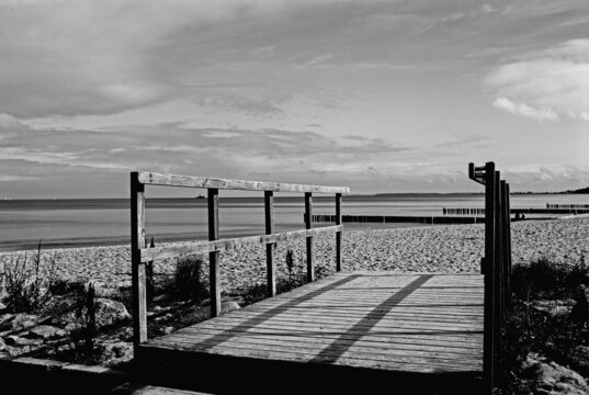 strand, ostsee, steg