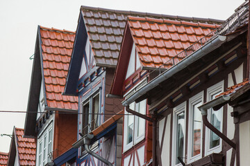 picturesque houses in Bad Sooden-Allendorf in the Werra Valley in Germany