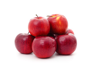 Fototapeta na wymiar Many ripe red apples.