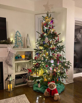 Christmas tree and mantle decorations