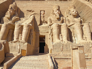 Abu Simbel, a rock in Nubia, two ancient Egyptian temples, the time of Ramses II