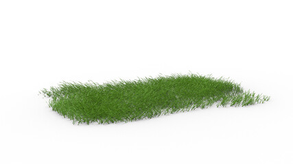 grass carpet with shadow 3d render