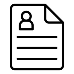 Document Flat Icon Isolated On White Background