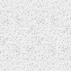 Artistic backdrop with copy space for design. Web banner. Black stains on light. Abstract modern graphic background with random scattered dots on white. 