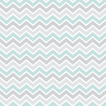 Abstract modern graphic background with zigzag strips, mint, gray and white colors. Artistic backdrop with copy space for design. Web banner. Light pastel backdrop