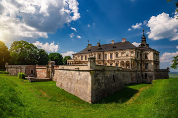Fototapeta na wymiar Old Pidhirtsi Castle, village Podgortsy, Lviv region, Ukraine