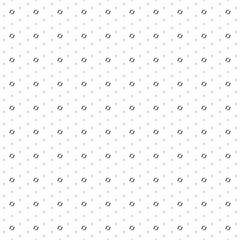 Square seamless background pattern from geometric shapes are different sizes and opacity. The pattern is evenly filled with small black refresh symbols. Vector illustration on white background
