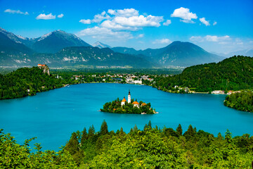 Jezioro Bled wyspa Europa Podróże