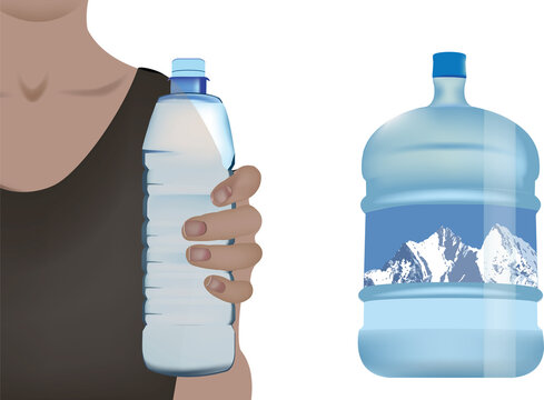 person with a bottle of water in hand person with a bottle of water in hand