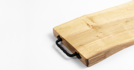 Cutting board. Food cutting board. On white background. Isolated.