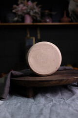 Handmade ceramic cups on the table