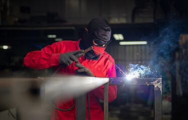 industry worker working in factory.