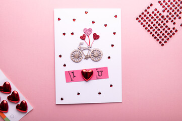 Process of making Valentine's Card