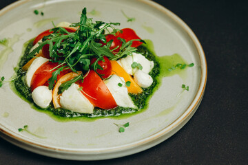 The cook served the dish to the visitors of the restaurant.
