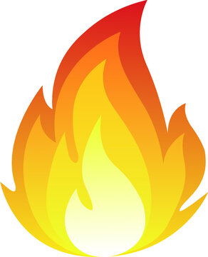 Flame Vector Icon. Fire Emoji