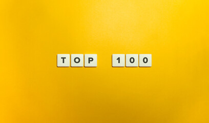 Top 100 Text on Block Letter Tiles.