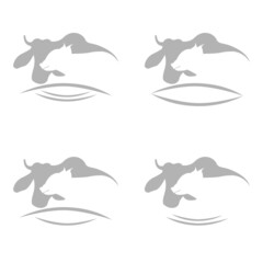 farm icons on white background, vector illustration