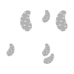 potato icon on a white background, vector illustration