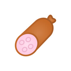 sausage icon on a white background, vector illustration