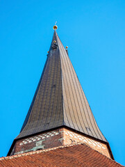 Schiefer Turm, Marienkirche, Salzwedel, Sachsen-Anhalt, Deutschland