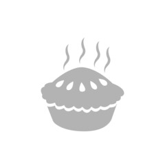 pie concept, fragrant pie, vector illustration