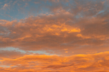 early morning clouds with dramatic coloring
