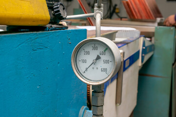 manometers, industrial barometers on machines