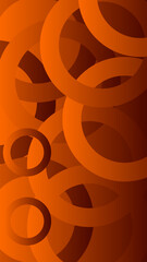 orange abstract background with circles