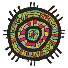 abstract circle ornament