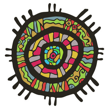 abstract circle ornament