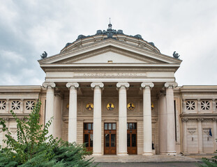 Fototapeta premium Romanian Athenaeum in Bucharest, Romania