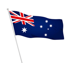Australia national flag. vector illustration