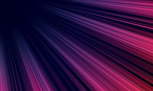 Neon abstract background with glowing lines. Northern lights. Milky Way. Flash of energy. LED strip. Refraction of light. Traces of rays. Digital technologies. Space. Vector illustration