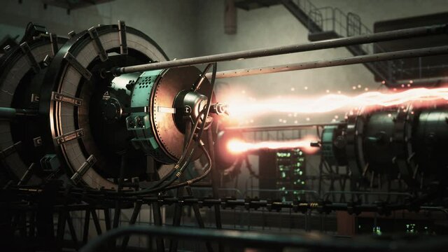 conceptual high tech power thermonuclear or nuclear reactor
