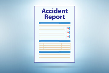 Accident report for the insurance claim
