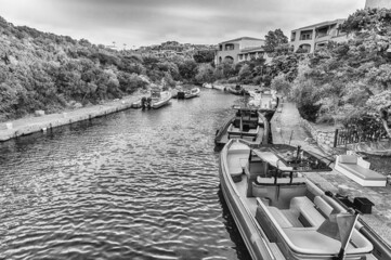 Fototapeta premium Harbor of Porto Cervo, heart ofSardinia, Italy