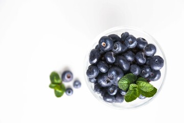blueberry on a white background