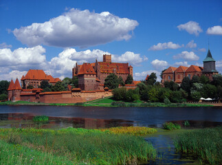 The Castle of the Teutonic Knights Order in Malbork, Poland, historical Prussia