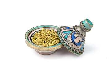 Oregano in a mini Moroccan tagine