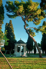 Obraz premium Pavilion in Sustipan park in Split city, Croatia