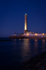 Fototapeta premium Chipiona lighthouse at sunset, Cadiz, Andalusia, Spain
