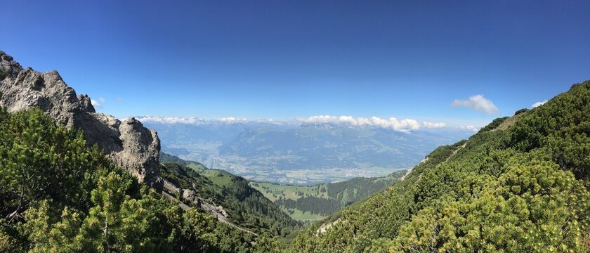 hike to the Sch&ouml;nberg in the community of schaan in liechtenstein