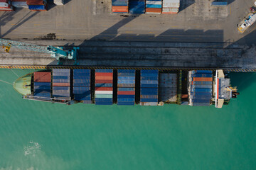 cargo ship in port