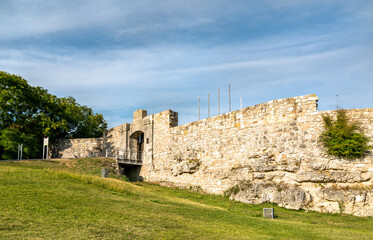 Fototapeta na wymiar Ruins of the Castle of Burgos in Castile and Leon, Spain