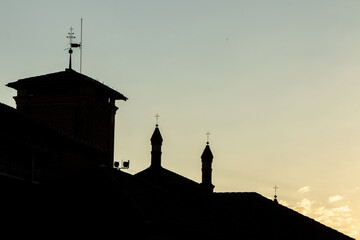 Moncalieri, Italy and its beautiful architecture, beautiful sunsets in this magnificent European city.